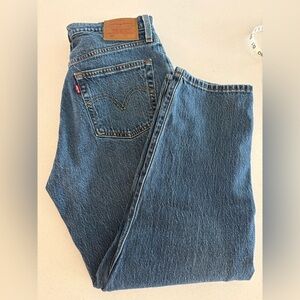 Women’s Levi’s 501 Cropped/Petite Blue Denim Jeans Size 28/6